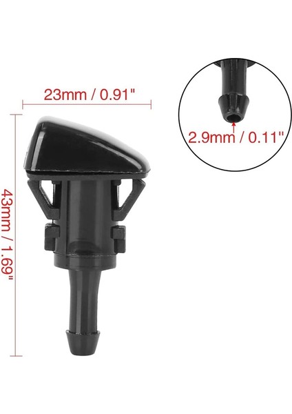 5113049AA Ön Cam Yıkayıcı Püskürtücü Nozul Jeep Için Dodge Charger Ram Için Chrysler 300C Için Tek Delik Değiştirme (Yurt Dışından) modelleri