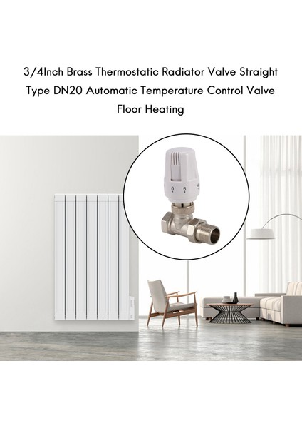 3/4inch Pirinç Termostatik Radyatör Vanası Düz Tip DN20 Otomatik Sıcaklık Kontrol Vanası Zemin Isıtma (Yurt Dışından) modelleri