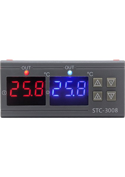 2x STC-3008 Çift Dijital Inkübatör Termostat Ekran Sıcaklık Denetleyicisi 12V (Yurt Dışından) fırsatları