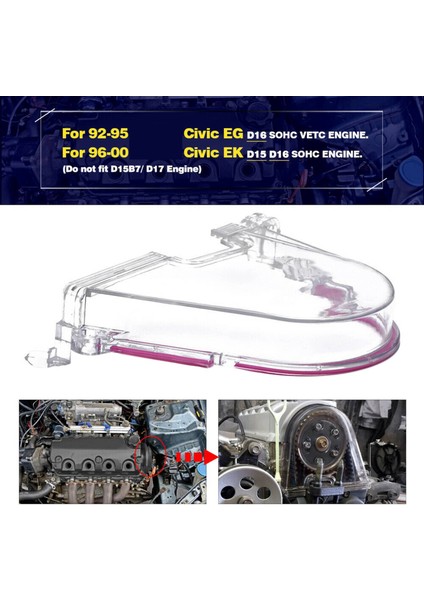 Honda Civic Için 3x 96-00 Ek Eg D15 D16 Motor Temiz Kam Dişli Zamanlama Kemer Kapağı Turbo Cam Kasnağı (Yurt Dışından) modelleri