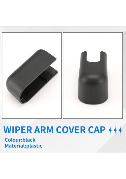 Arka Ön Cam Ön Cam Silecek Kolu Kapak Kapağı Montaj Somunu Ssangyong Için Kyron Hatchback 2007-2014 Aksesuarlar Siyah (Yurt Dışından) modelleri