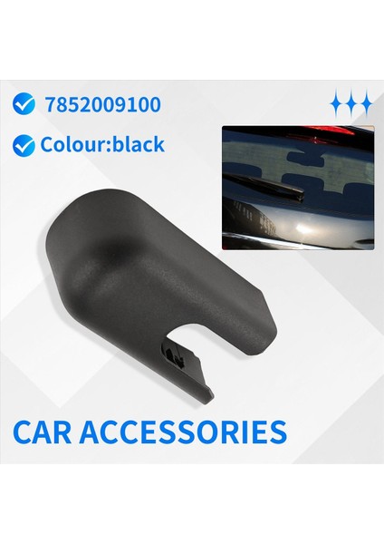 Arka Ön Cam Ön Cam Silecek Kolu Kapak Kapağı Montaj Somunu Ssangyong Için Kyron Hatchback 2007-2014 Aksesuarlar Siyah (Yurt Dışından) fırsatları