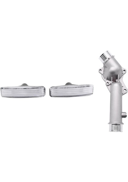 Bmw E39 528I 1997 1998 Için Termostat Muhafazası 1 Çift Işık Lambası Beyaz Lens Bmw 5 Serisi Değiştirme (Yurt Dışından)