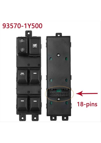 93570-1Y500 Pencere Kia Morning Kia Picanto Ta 49749B-1000 935701Y500 18PINS Otomobil Parçaları (Yurt Dışından) indirimleri