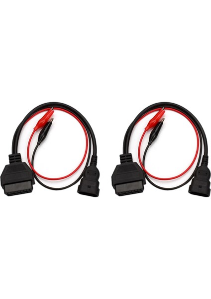 Fiat Için 2x 3 Pin Alfa Lancia&#39 Ya 16 Pin Obdıı Obd2 Obd-Iı Konektör Adaptörü Otomatik Araç Kablosu Fiat Teşhis Kablosu Için Obd (Yurt Dışından)