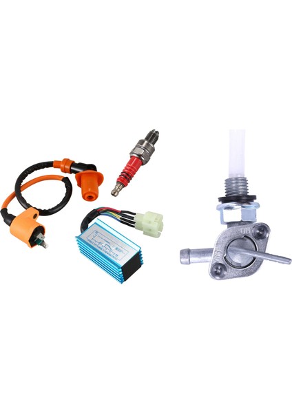 Jeneratör Yakıt Deposu ile Gy6 Için Yarış Ateşleme Bobini+Buji+Cdı Kutusu 28-1783-V M10X1 25 (Yurt Dışından)