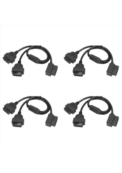 4pcs 50CM Y Stil Obd 2 Obdıı Adaptör Stıfter Kablo Kablosu Erkekten Çift Kadın Obd2 Teşhis Tool Araba Konektör Kablosu (Yurt Dışından)