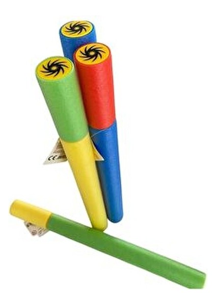 Büyük Boy Süngerli Pompalı Su Tabancası Uzun Menzilli Eğlenceli Oyun 1 Adet Renkli