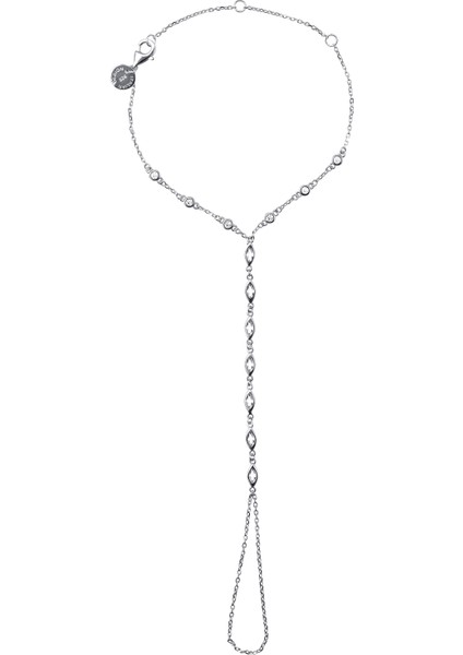 Gümüş Minimal Kristal Taşlarla Tasarlanmış 925 Ayar Gümüş Şahmeran 114 indirimleri