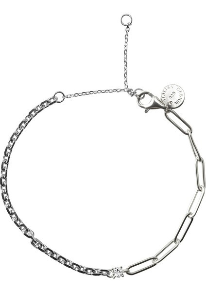 Gümüş Iki Farklı Zincir Tasarımlı 925 Ayar Gümüş Bileklik 115 indirimleri