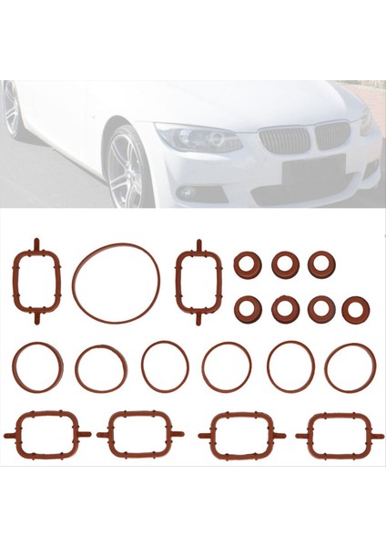 20PCS Emme Manifoldu Conta Contası Kiti 11612246945 Bmw 3 5 6 7 Serisi E61 E63 E70 E83 E90 E92 X3 X5 X6 11617790198 (Yurt Dışından) modelleri