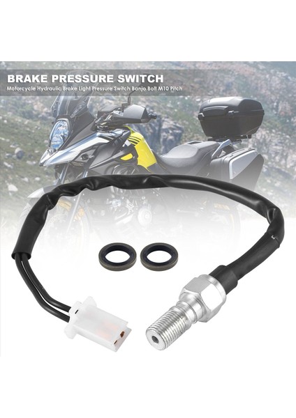 Motosiklet Hidrolik Fren Işık Basınç Anahtarı Banjo Cıvatası M10 Honda Kawasaki Yamaha Nissan Atvs M10 1mm Için (Yurt Dışından) indirimleri