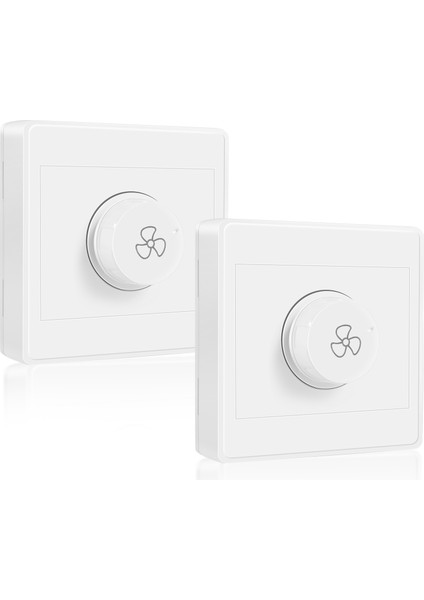 2pcs Tavan Fanı Adımsız Hız Valisi Yüzeye Monte Fan Hız Anahtarı (Yurt Dışından)