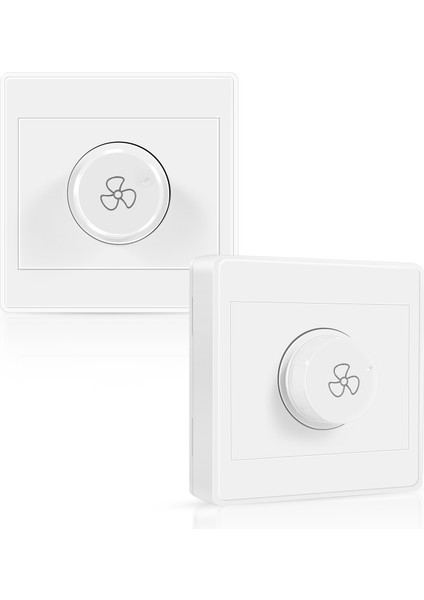 2pcs Tavan Fanı Adımsız Hız Valisi Yüzeye Monte Fan Hız Anahtarı (Yurt Dışından) modelleri