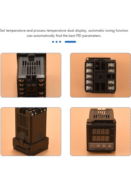 Elektrik Gücü Kimyasal Endüstrisi Için Çok Girimli Dijital Sıcaklık Denetleyicisi REX-C100 Profesyonel Alarm 0 ℃ -400 ℃ (Yurt Dışından) fırsatları