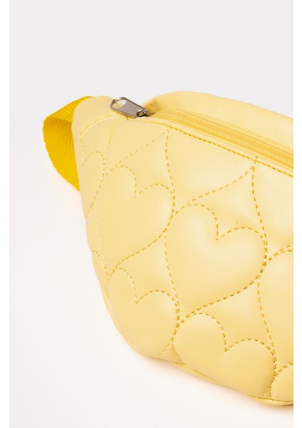 Icone Çocuk Kalp Kapitone Detaylı Bel Çantası Sarı fırsatları