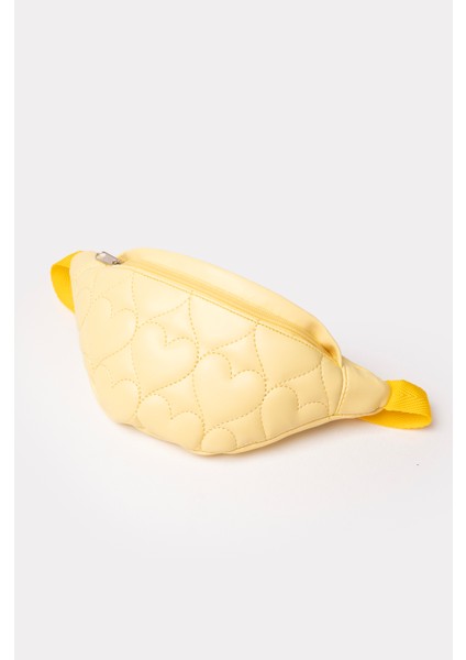 Icone Çocuk Kalp Kapitone Detaylı Bel Çantası Sarı indirimleri