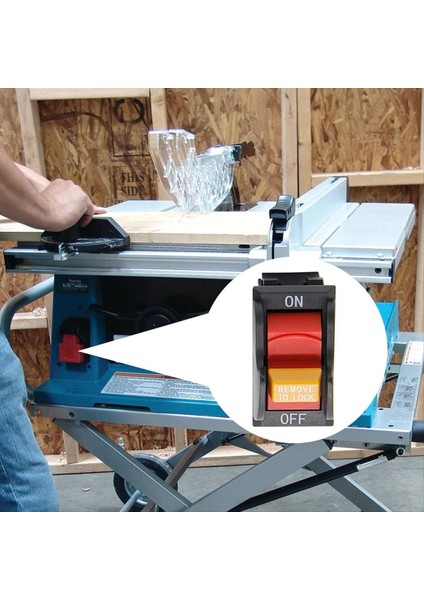 Delta/ryobi Masa Testereleri Için SW7B Off Geçiş Anahtarı 2 Çatal Delta 489105-00 46023 Anahtar Için Matkap Baskısı (Yurt Dışından) modelleri