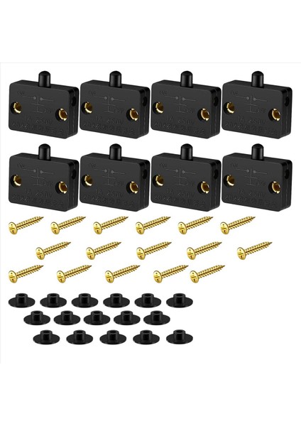 16 Adet Kabine Lamba Anahtarı Otomatik Kapı Anahtarı 12V 24V 110V (Siyah) Için Geçerli Gardırop Için Temas Anahtarı (Yurt Dışından) indirimleri