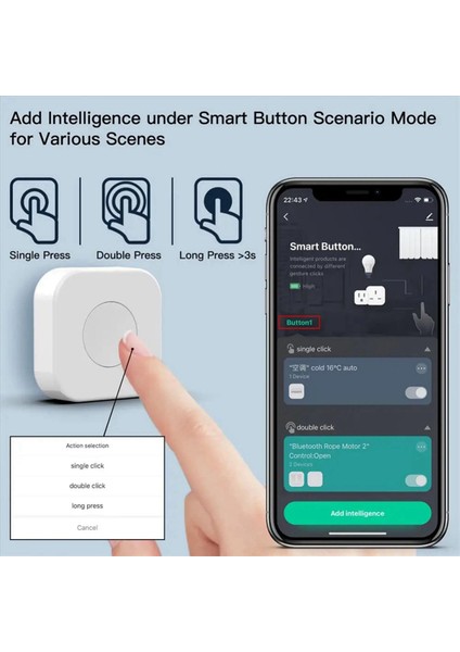 2x Tuya Zigbee Düğmesi Akıllı Sahne Anahtarı Akıllı Bağlantı Kablosuz Anahtar Otomasyon Akıllı Yaşam ile Çalışır (Yurt Dışından) indirimleri