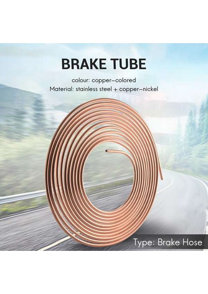 25FT 7 62M Tüp Fındık Araba Rulo Tüp Bobini 1/4 Inç Od Bakır Nikel Fren Borusu Hortum Hattı Boru Borusu Boru Anti-Kiriş (Yurt Dışından) fırsatları