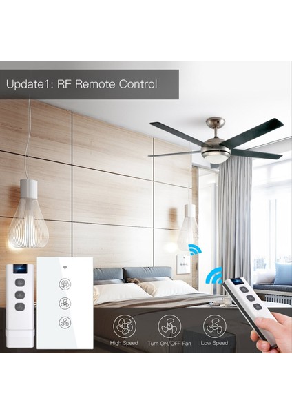 Wifi Akıllı Tavan Fan Anahtarı Akıllı Yaşam/tuya Uygulama Kontrolü Kablosuz Uzaktan Kontrol Adımsız Hız Fan Anahtarı Abd Sürüm A (Yurt Dışından) indirimleri