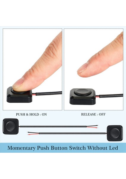 32 Pcs Anlık Anahtar Ana Push Düğmesi Kapalı Anahtar 12V 24V Yüzey Montaj Mini Düğme Anahtarı (Yurt Dışından) fiyatları