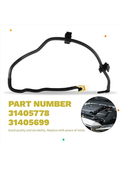 Yeni 31405778 Yakıt Evaporatör Boru Konveyör Hattı Su Boru Hortumu Volvo S60/V60 XC70 XC60 2014-2017 31405699 (Yurt Dışından) indirimleri
