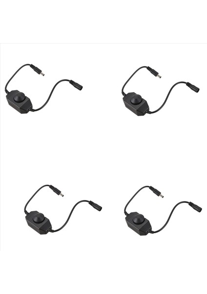4x 12V / 24V 6A LED Dimmer Denetleyici Kolay Renkte Parlaklığı Ayarlayın Siyah (Yurt Dışından)