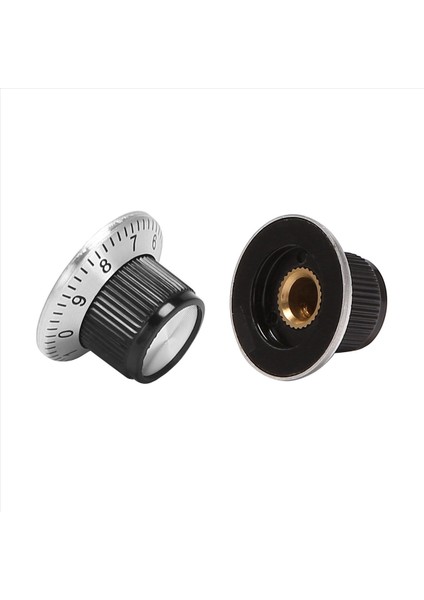 6 mm Şaft Düğmesi Için 0-9 Pikaplı 40 x Potansiyometre Pot Metal Düğmesi (Yurt Dışından) fiyatları