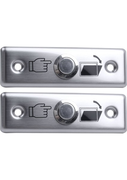 2x Çelik Kapı Çıkış Sürümü Push Düğmesi Ana Anahtar Erişim Kontrolü M1L3 (Yurt Dışından)