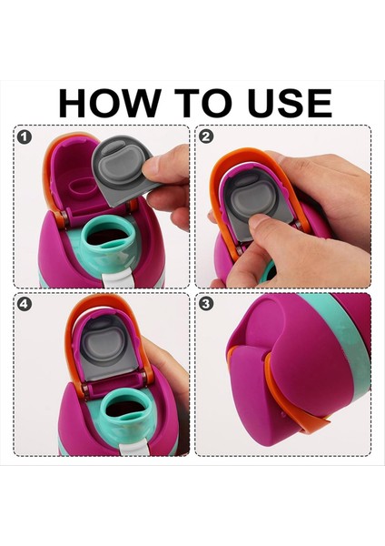 Freesip 24OZ Için Uyumlu 4pcs Yedek Tıpa Uyumlu 32OZ Silikon Conta Yaylı Yaylı Yedek Parçalar Tornavida (Yurt Dışından) modelleri