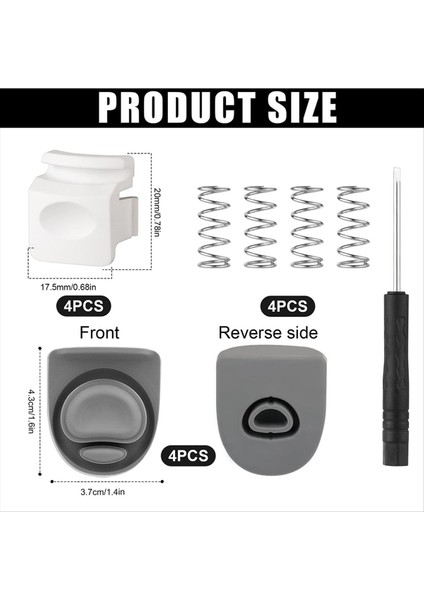 Freesip 24OZ Için Uyumlu 4pcs Yedek Tıpa Uyumlu 32OZ Silikon Conta Yaylı Yaylı Yedek Parçalar Tornavida (Yurt Dışından) indirimleri