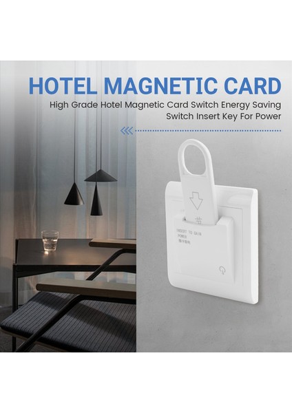 Yüksek Sınıf Otel Manyetik Kart Anahtarı Enerji Tasarruf Anahtarı Güç Için Anahtar Ekleme Anahtarı (Yurt Dışından) indirimleri