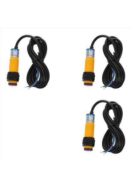 3x Dc 3 Tel 6-36V Pnp Ir Fotoğraf Sensör Anahtarı 30CM E18-B03P1 (Yurt Dışından)