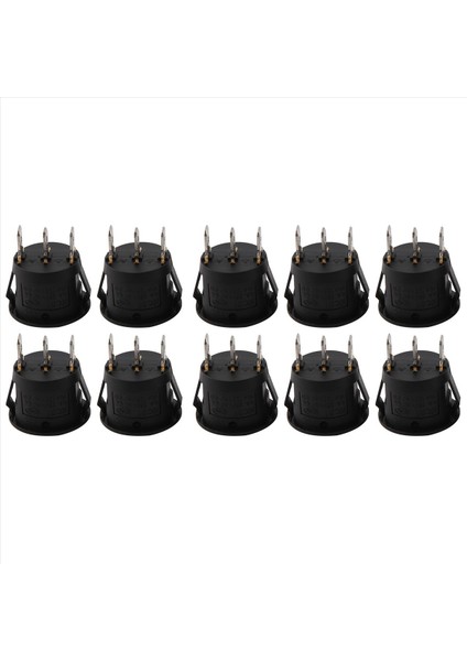 40 Pcs x Açık/kapalı/açık 3 Konum Spdt Yuvarlak Tekne Rocker Switch 6A/250V 10A/125V Ac (Yurt Dışından) modelleri