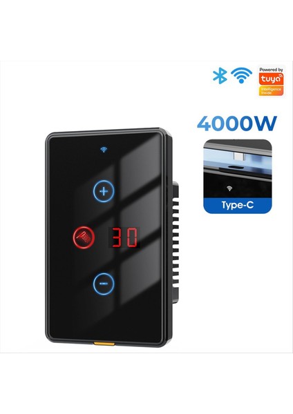 Tuka Akıllı Wifi Su Isıtıcı Anahtarı Dokunmatik Duvar Paneli 20A Zamanlayıcı Kontrol Işi Alexa Google Home Için Akıllı Ev B (Yurt Dışından) fırsatları