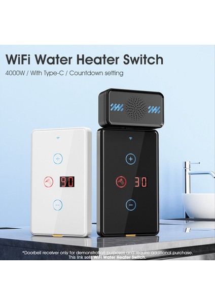 Tuka Akıllı Wifi Su Isıtıcı Anahtarı Dokunmatik Duvar Paneli 20A Zamanlayıcı Kontrol Işi Alexa Google Home Için Akıllı Ev B (Yurt Dışından) indirimleri