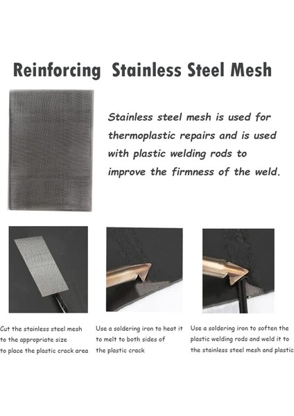 106PCS Araç Tampon Için Plastik Kaynak Çubukları Paslanmaz Çelik Örgü ile Takviye ile Kayık Günlük Plastik Onarım Kaynak Kiti (Yurt Dışından) indirimleri