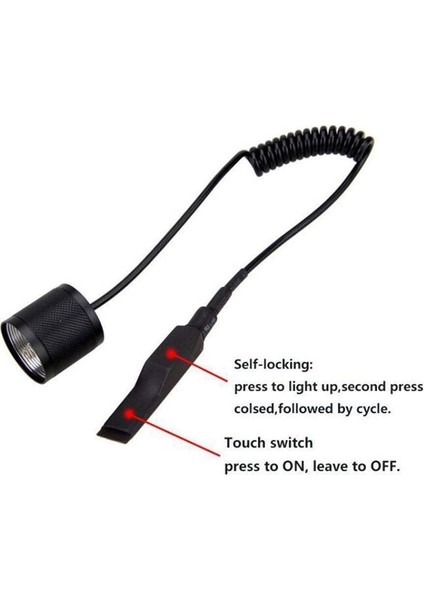 El Feneri Kuyruk Kapağı Aksesuarlar Basınç Düğmesi Dokunmatik Anahtar Ikinci Nesil Hat Kontrolü Uzatma Anahtarı (Yurt Dışından) fırsatları