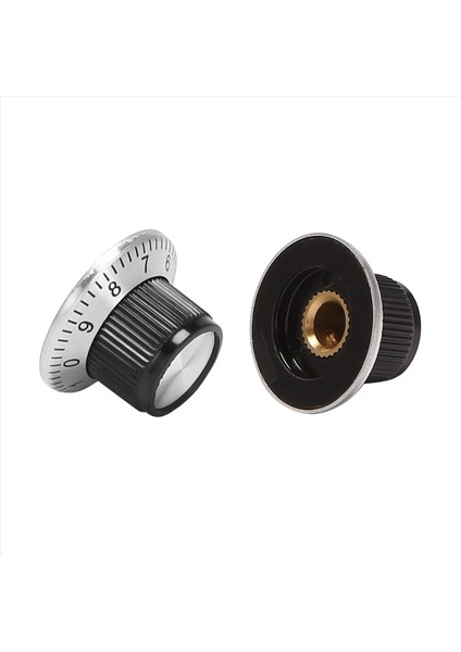 6 mm Şaft Düğmesi Için 0-9 Pikaplı 24 x Potansiyometre Pot Metal Düğmesi (Yurt Dışından) fiyatları