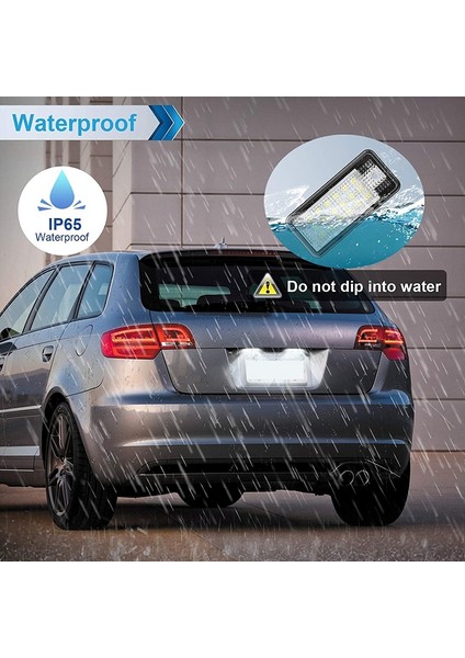 Araba LED Lisans Numarası Hafif Lamba Beyaz -Audi A3 S3 8p A4 B6 B7 A5 A6 4f Q7 A8 S8 C6 Cabriolet (Yurt Dışından) indirimleri