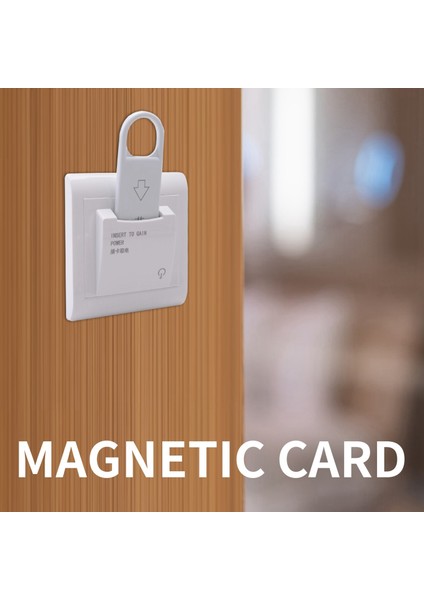 2x Yüksek Sınıf Otel Manyetik Kart Anahtarı Enerji Tasarruf Anahtarı 6 Kart ile Güç Için Tuşa Ekleme Anahtarı (Yurt Dışından) indirimleri