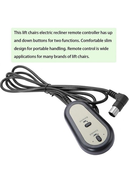 Elektrik Rekliner Anahtarı Uzaktan Kontrolör Asansör Sandalyesi 2 Düğme El Denetleyicisi Anahtarı Ev Aletleri (Yurt Dışından) fırsatları