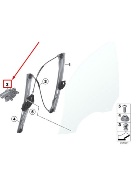 Yeni Araba Penceresi Kaldırıcı Bmw 3 Serisi 2012-2015 Pencere Motor Montajı 67627406633 (Yurt Dışından) fiyatları