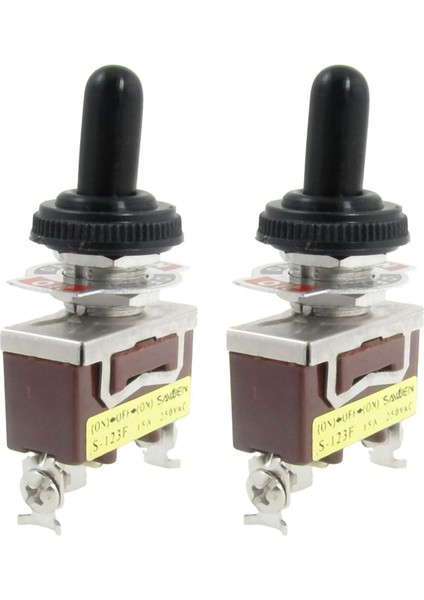 2x Ac 250V 15A Anlık Spdt Geçiş Anahtarı Su Geçirmez Önyükleme (Yurt Dışından)