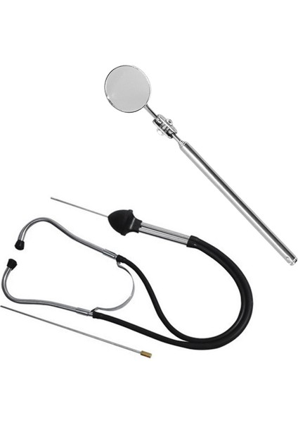 Araba Stetoskop Otomatik Mekanik Motor Silindir Stetoskop ve Evrensel Otomotiv Bakım Muayene Ayna Katlanması (Yurt Dışından)