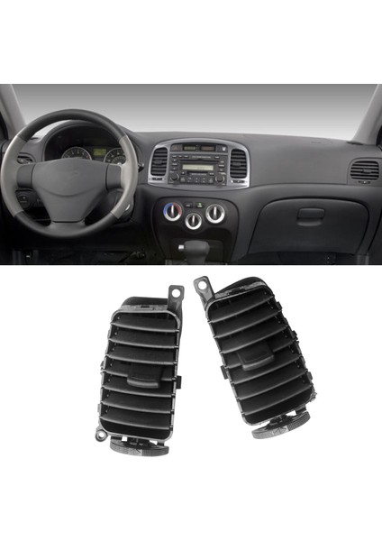 2pcs Ön Merkez Gösterge Paneli Hava Havalandırma Havalandırma Havalandırma Hatchback 2006 - 2011 Için 974101E000 974201E000 (Yurt Dışından) fırsatları