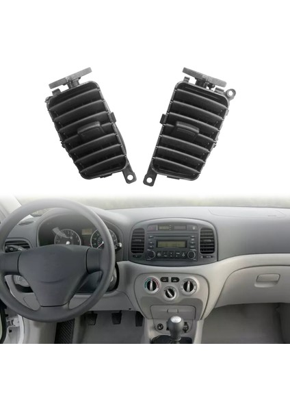 2pcs Ön Merkez Gösterge Paneli Hava Havalandırma Havalandırma Havalandırma Hatchback 2006 - 2011 Için 974101E000 974201E000 (Yurt Dışından) indirimleri