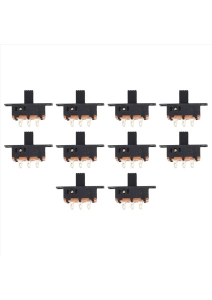 10 x Dc 0 5A 50V 3 Konum 2P2T Dpdt Panel Montaj Slide Switch SS23D32 (Yurt Dışından)